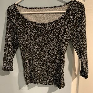 Slightly Cropped floral top